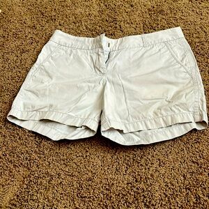 Size 4. Light khaki shorts.
